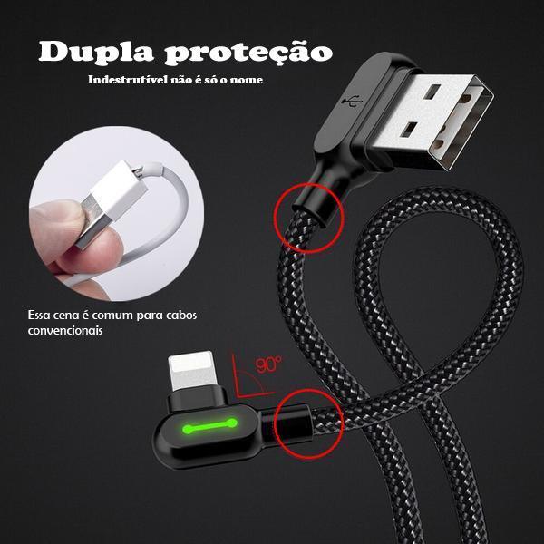 Carregador para iPhone - USB C - Micro-USB | Cabo Titã™ - Lojão do Consumidor