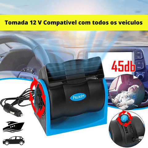 Climatizador Automotivo Ajustável sem ruídos Portátil - Lojão do Consumidor