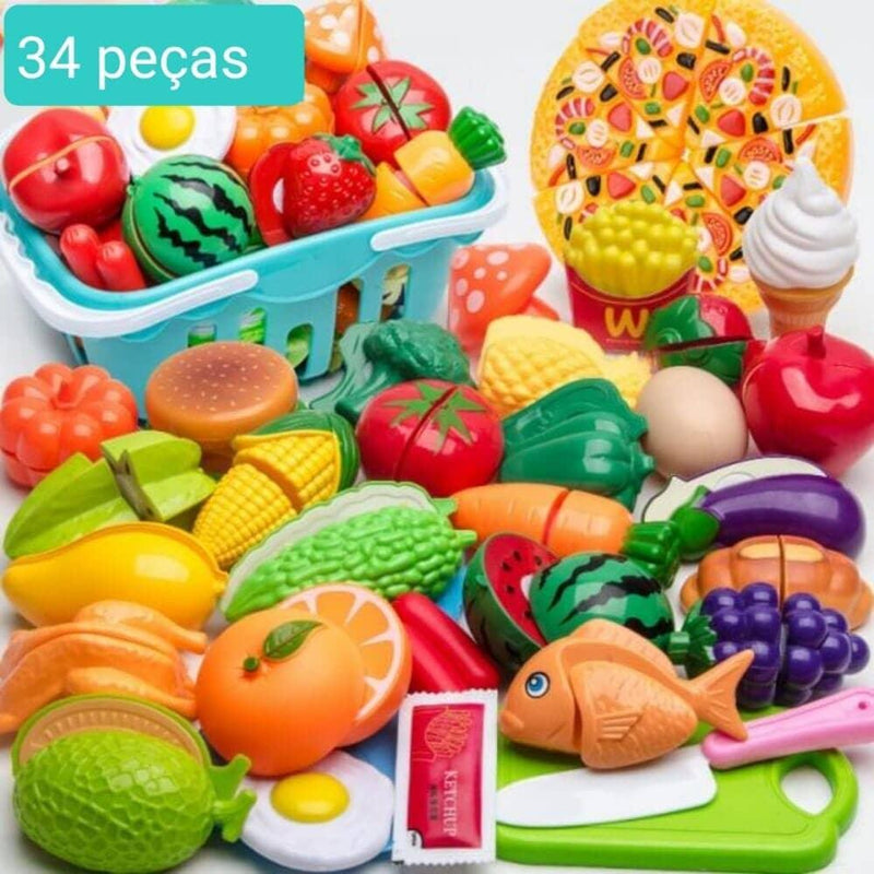 Conjunto de Comidas - Brinquedo de comidinhas divertidas para sua criança - Lojão do Consumidor