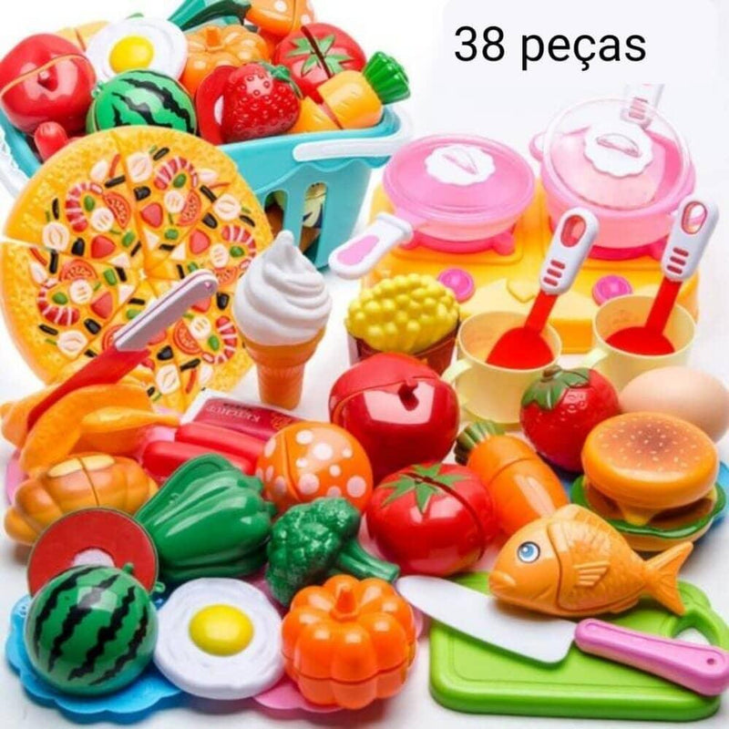 Conjunto de Comidas - Brinquedo de comidinhas divertidas para sua criança - Lojão do Consumidor