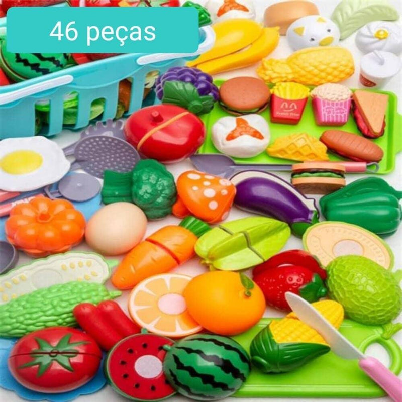 Conjunto de Comidas - Brinquedo de comidinhas divertidas para sua criança - Lojão do Consumidor