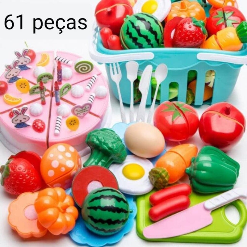 Conjunto de Comidas - Brinquedo de comidinhas divertidas para sua criança - Lojão do Consumidor