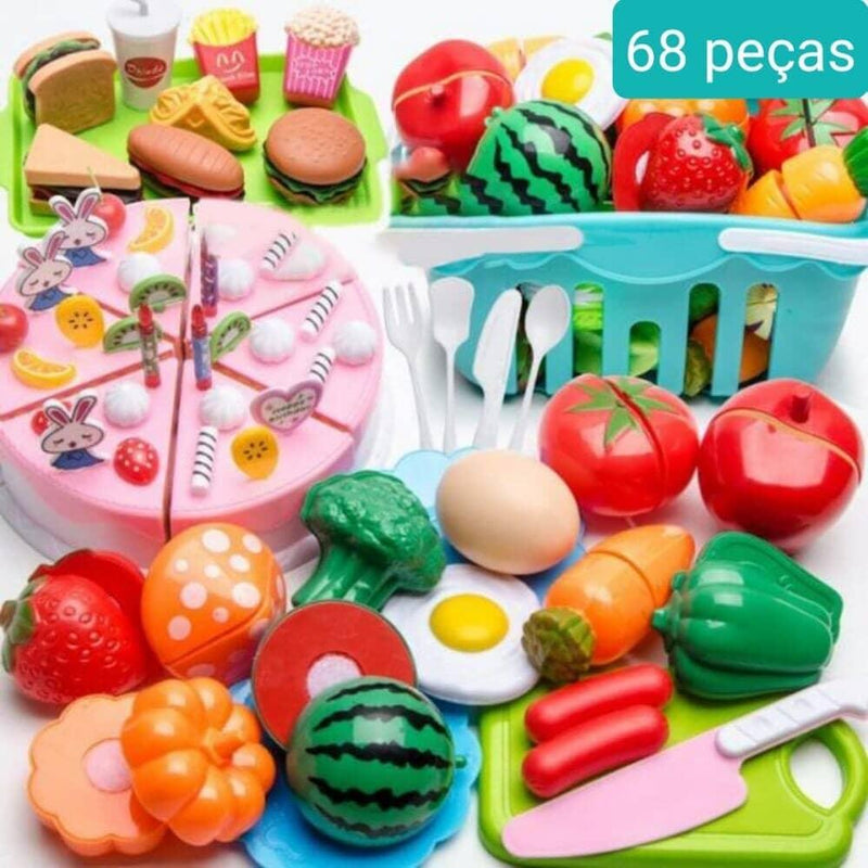 Conjunto de Comidas - Brinquedo de comidinhas divertidas para sua criança - Lojão do Consumidor