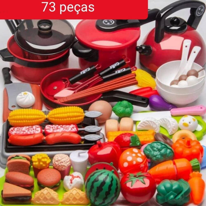 Conjunto de Comidas - Brinquedo de comidinhas divertidas para sua criança - Lojão do Consumidor