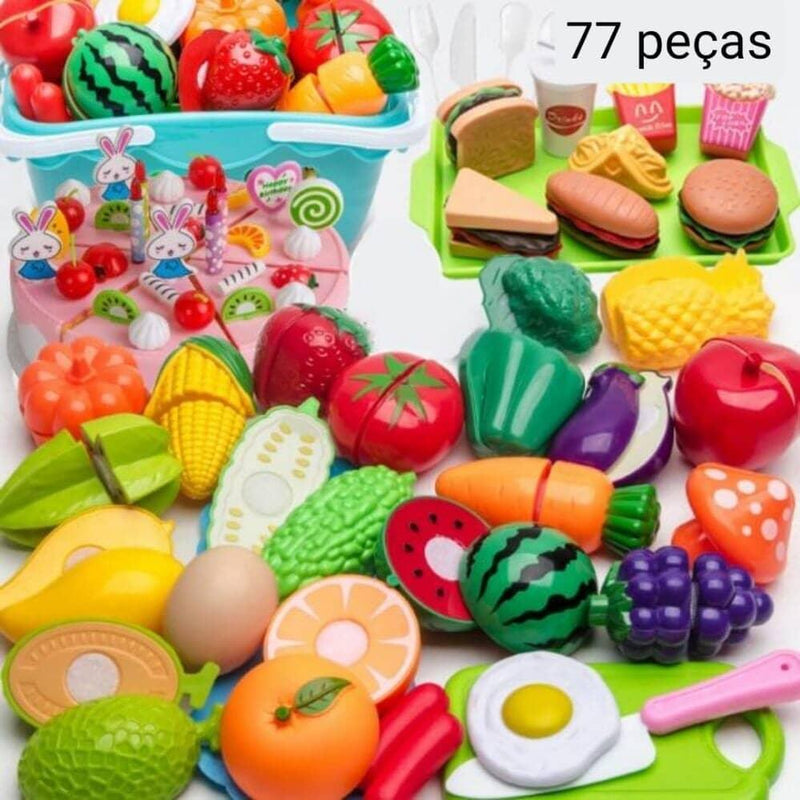 Conjunto de Comidas - Brinquedo de comidinhas divertidas para sua criança - Lojão do Consumidor